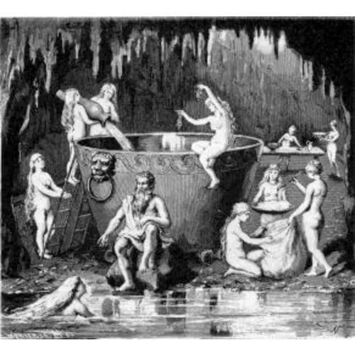 Aegir and Ran with nine daughters brew ale