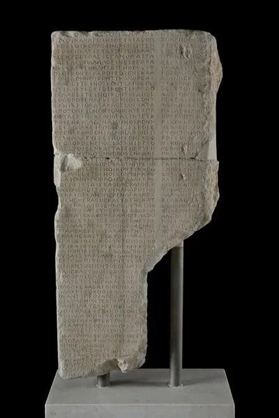 Erechtheion building accounts inscription labor wages Athens