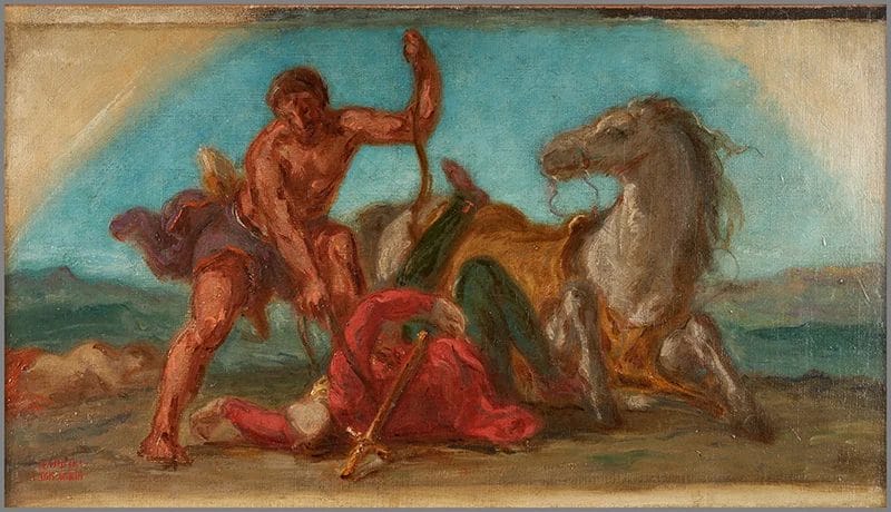 Heracles Vanquishing Queen Hippolyte Of The Amazons