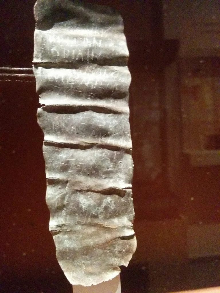 Greek binding spell tablet from Thessaloniki