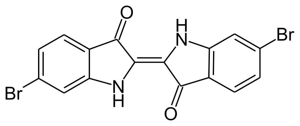 Tyrian Purple dibromoindigo chemical formula molecule