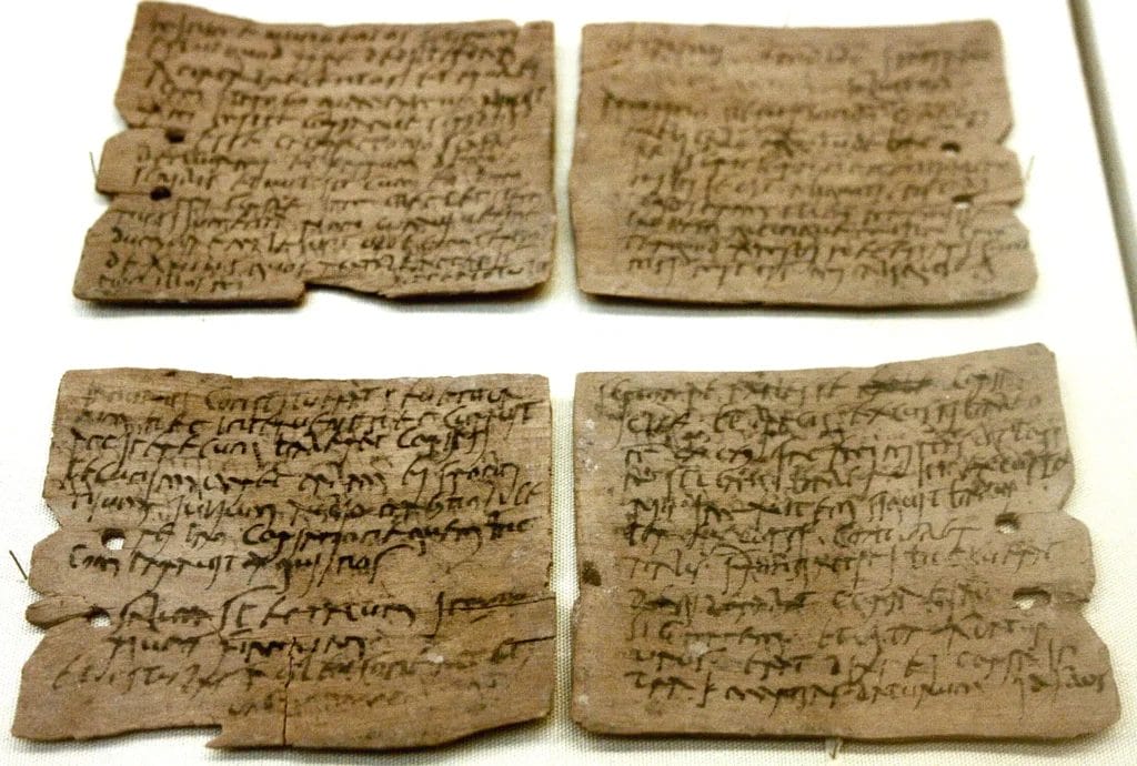 Roman ink writing tablet