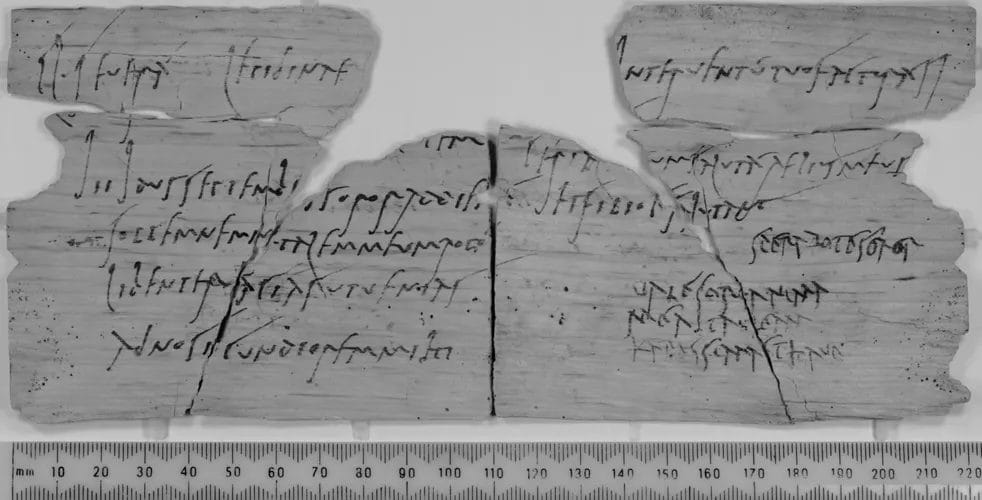 Vindolanda wooden writing tablet