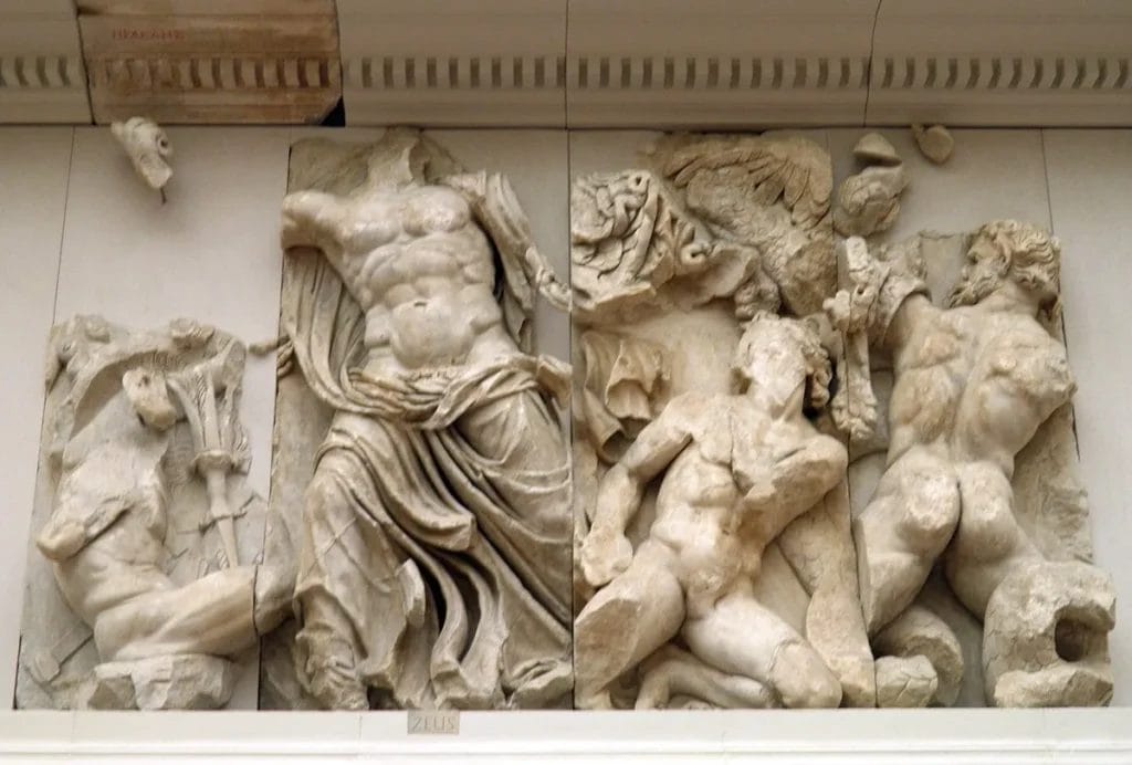 Zeus vs Porphyrion Pergamon frieze