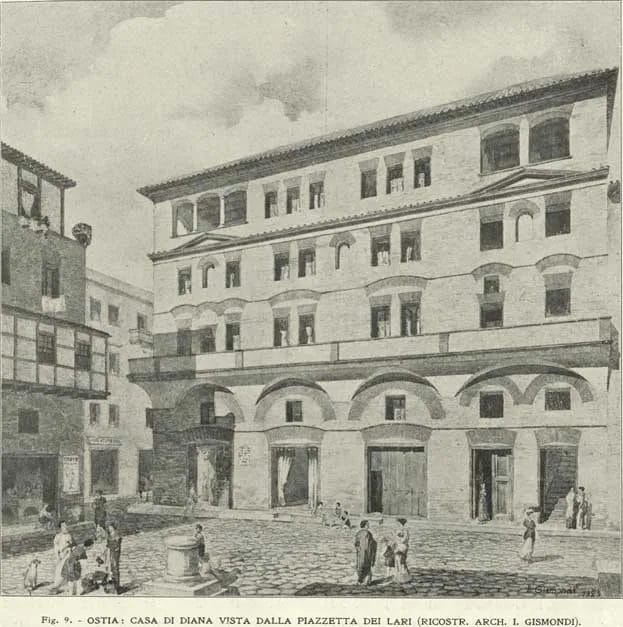 Casa di Diana Roman Apartment Building at Ostia