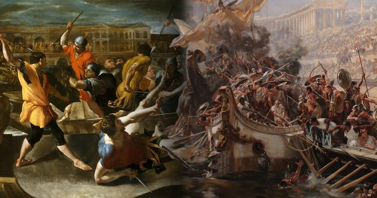 Colosseum Water Battles Ancient Rome’s Naval Shows
