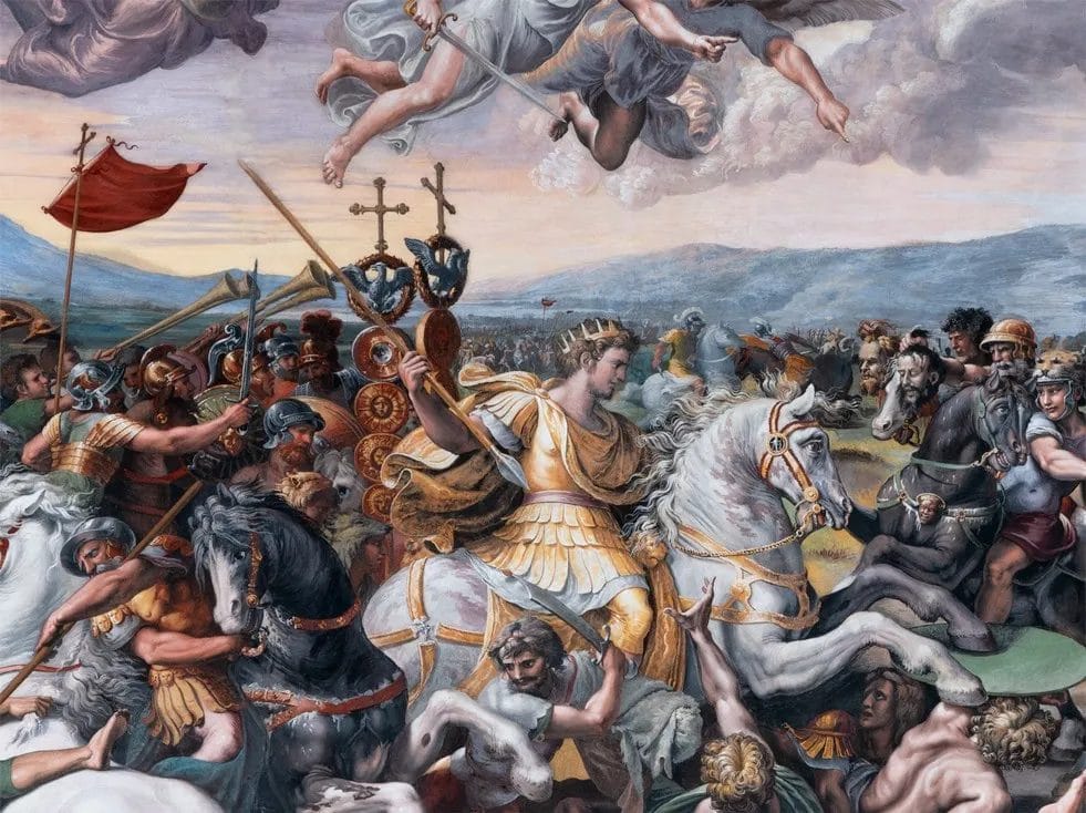 Constantine's vision Milvian Bridge battle victory