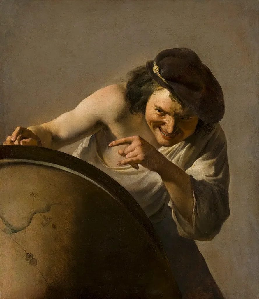 Democritus painting — 9 Greek Philosophers Before Socrates