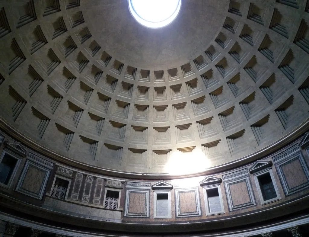 Roman innovations concrete Pantheon dome oculus