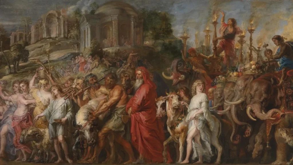 Dacian falx Roman armor soldiers triumph procession classical warfare painting showing military power