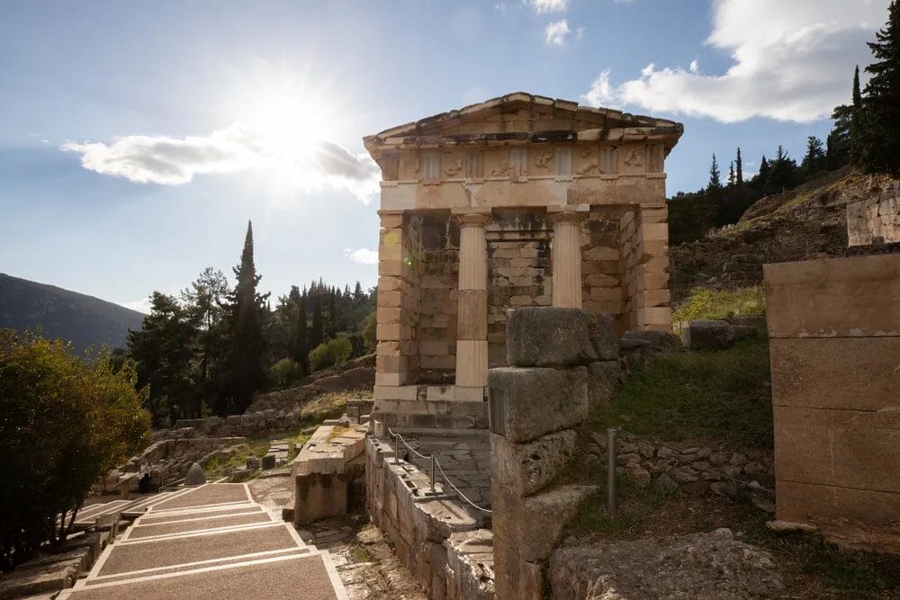 Temple of Apollo at Delphi Oracle Sanctuary