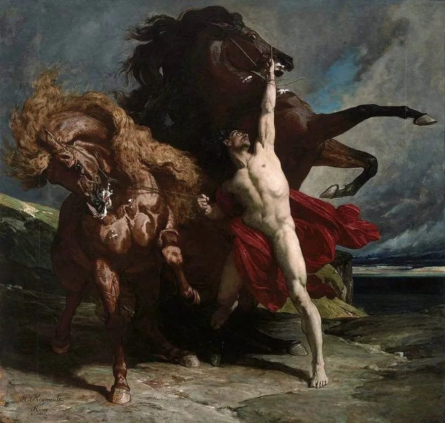 Achilles horse Xanthos prophecy death fate Iliad
