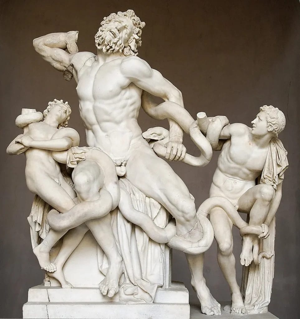 Laocoon group Vatican Museums. Aka the Laocoon sculpture