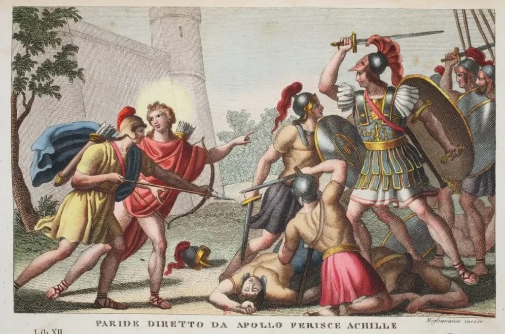 alternative version on how achilles died