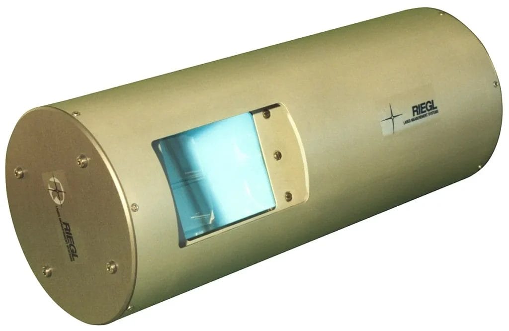 Airborne LiDAR scanner unit with housing and optics