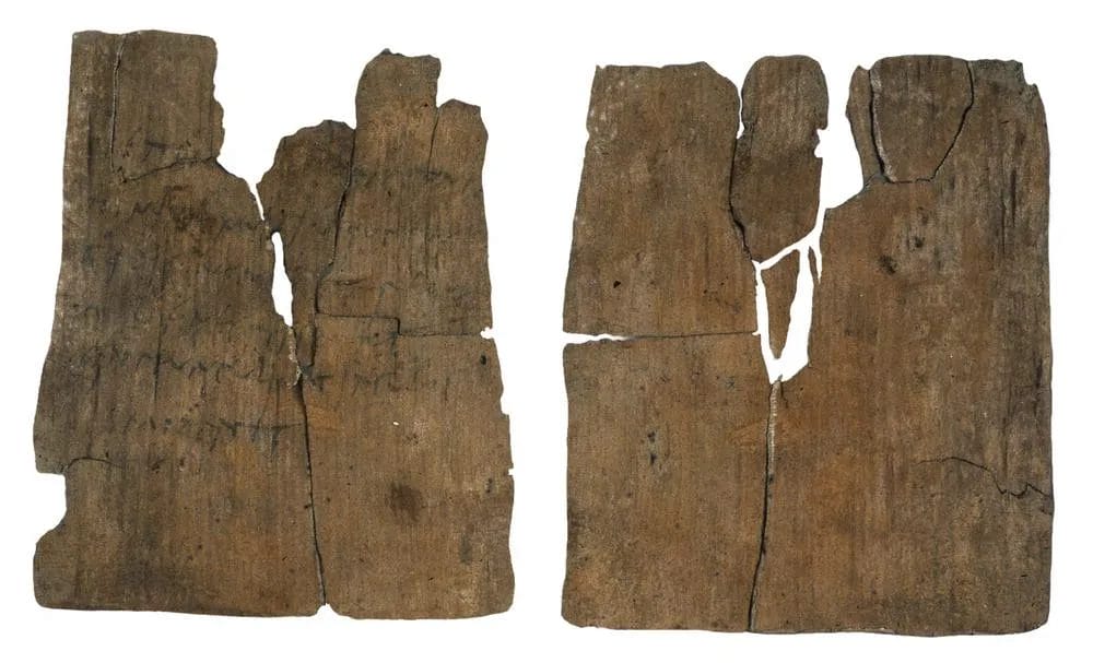 Wooden writing tablet recording ancient military intelligence from Roman frontier