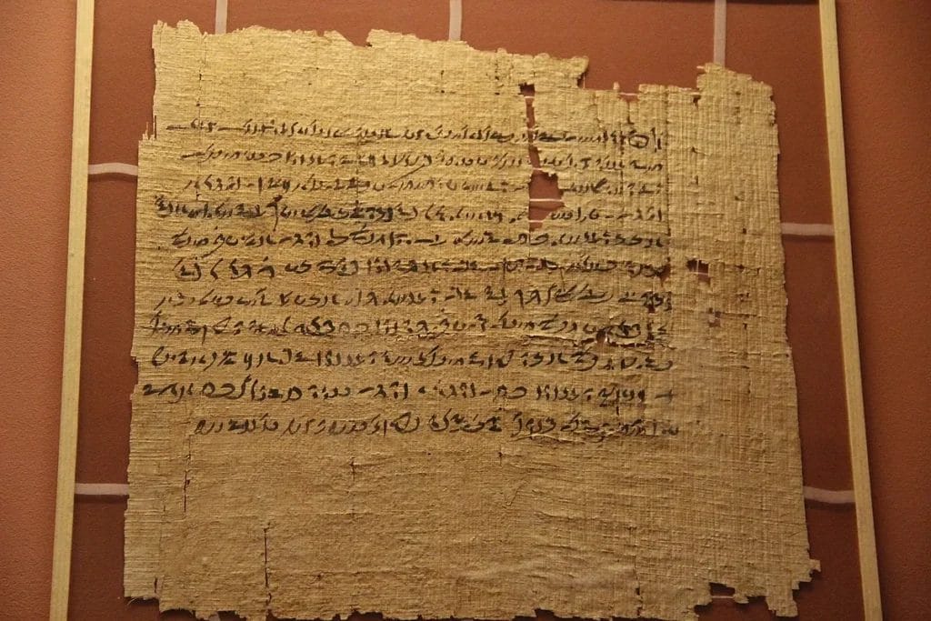 Ancient Egyptian papyrus hieroglyphic writing material limitations fragility