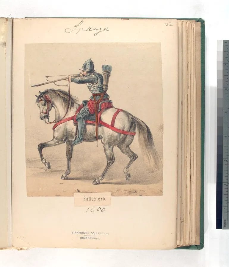 medieval crossbowman mercenary armor equipment pavise