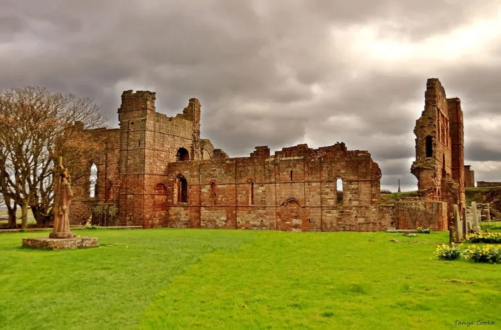 Lindisfarne Priory ruins on Holy Island