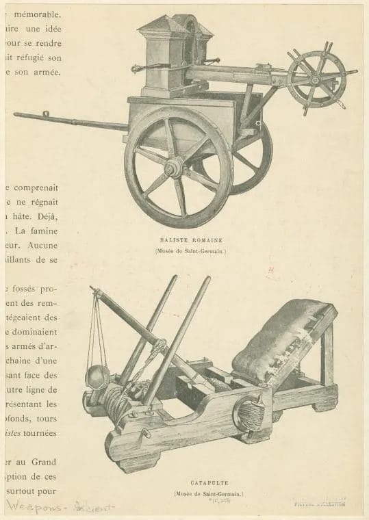 Roman ballista catapult ancient siege weapon