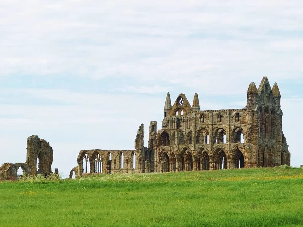 Whitby Abbey ruins North Yorkshire England stone monastery 664 synod location