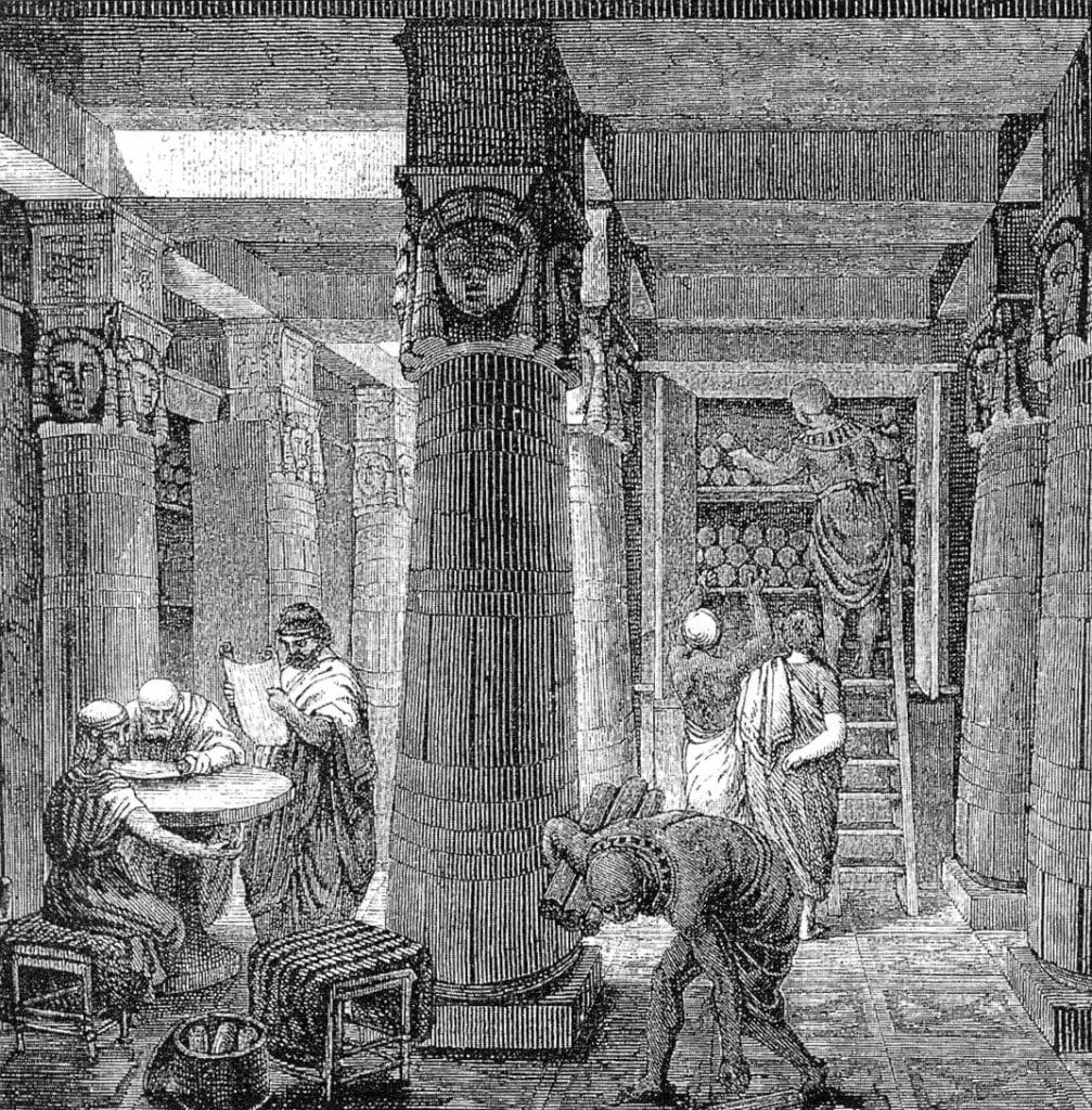 Ancient Library of Alexandria where Eratosthenes' works were housed