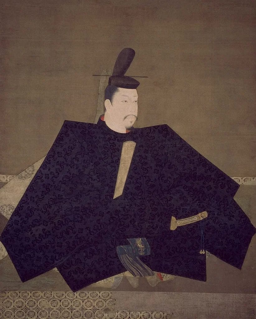 Portrait of Minamoto no Yoritomo seated in formal robes Shogunate Replaced the Japanese Emperor