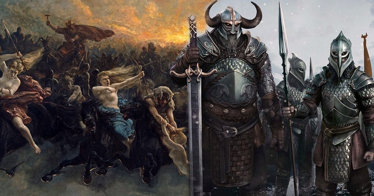 Einherjar Odin's Dead Warriors Training for Ragnarök