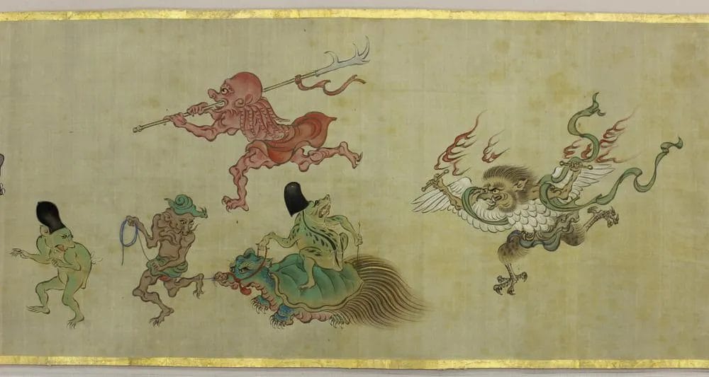 Night parade of yōkai and animated beings shows the visual world that surrounded Tsukumogami traditions