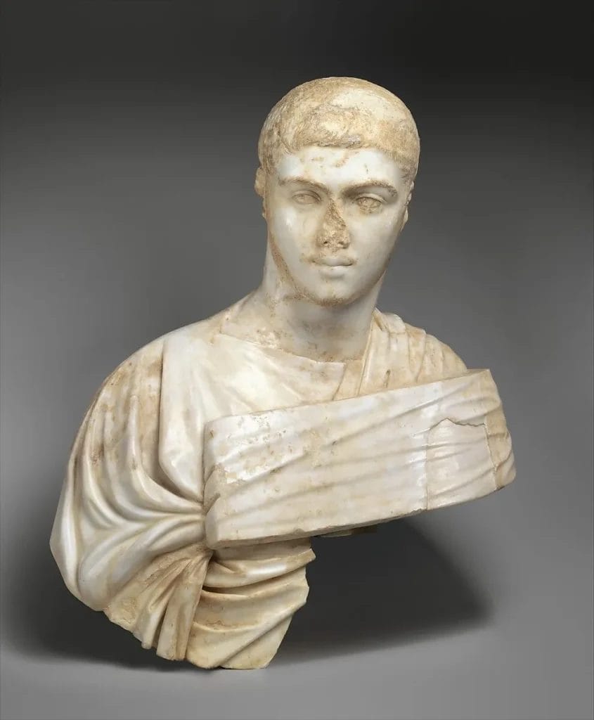 Portrait bust of Severus Alexander, the emperor murdered by frontier troops near the Rhine in 235 CE