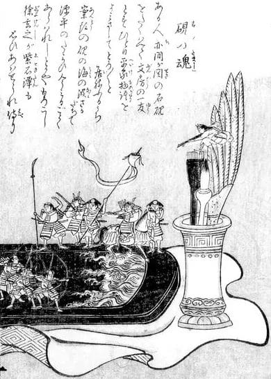 Inkstone Tsukumogami from Toriyama Sekien shows how Japanese object spirits entered yōkai catalogs