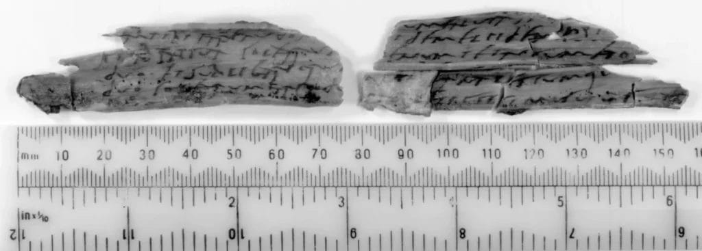 Vindolanda Tablets fragment mentioning socks, sandals, and underpants sent to the Roman frontier